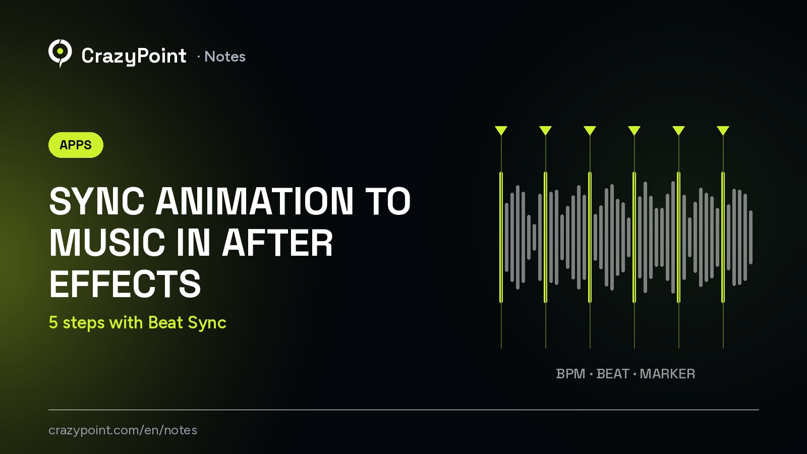 How to sync animation to music in After Effects: 5 steps with Beat Sync